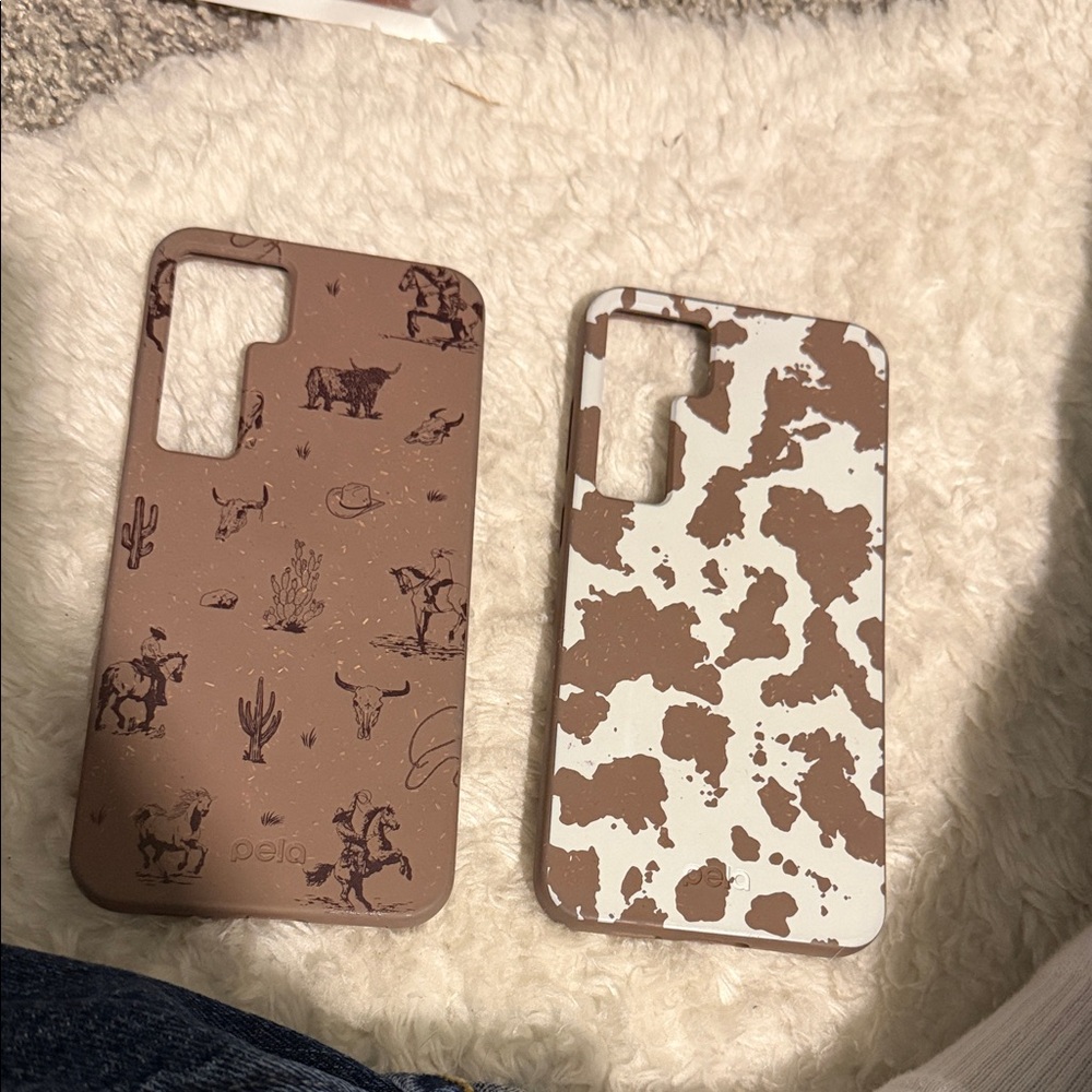 Set of 2 Pela compostable phone cases
